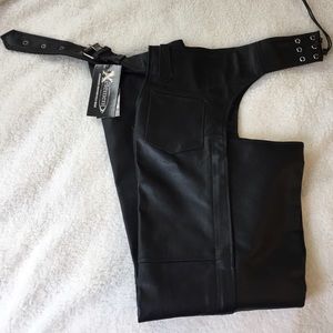 Men’s Leather Chaps 2XL  NWT